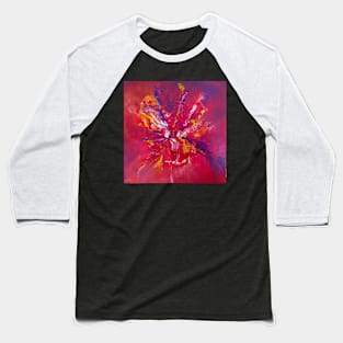 Close Your Eyes - Warm Abstract Baseball T-Shirt